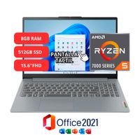 Laptop Lenovo Ryzen 5-7520U 15.6 512GB SSD 8GB RAM Win11 mas Office 2021