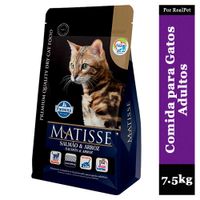 Comida para Gato Adulto Matisse Salmón y Arroz de 7.5 kg