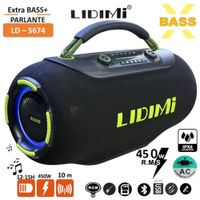Parlante Bluetooth Super LIDIMI 450W LD-S674 Extra Bass USB TWS