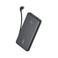Power Bank Anker Zolo 10000mAh 22.5W con Cable USB-C Integrado Negro