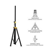 Pedestal para Parlante ALL SOUND SC-M57A  de Metal Resistente Hasta 60kg Amarillo