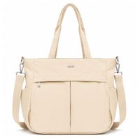 Bolso para Mujer Impermeable con Gran Capacidad y Correa Ajustable Crema CT2