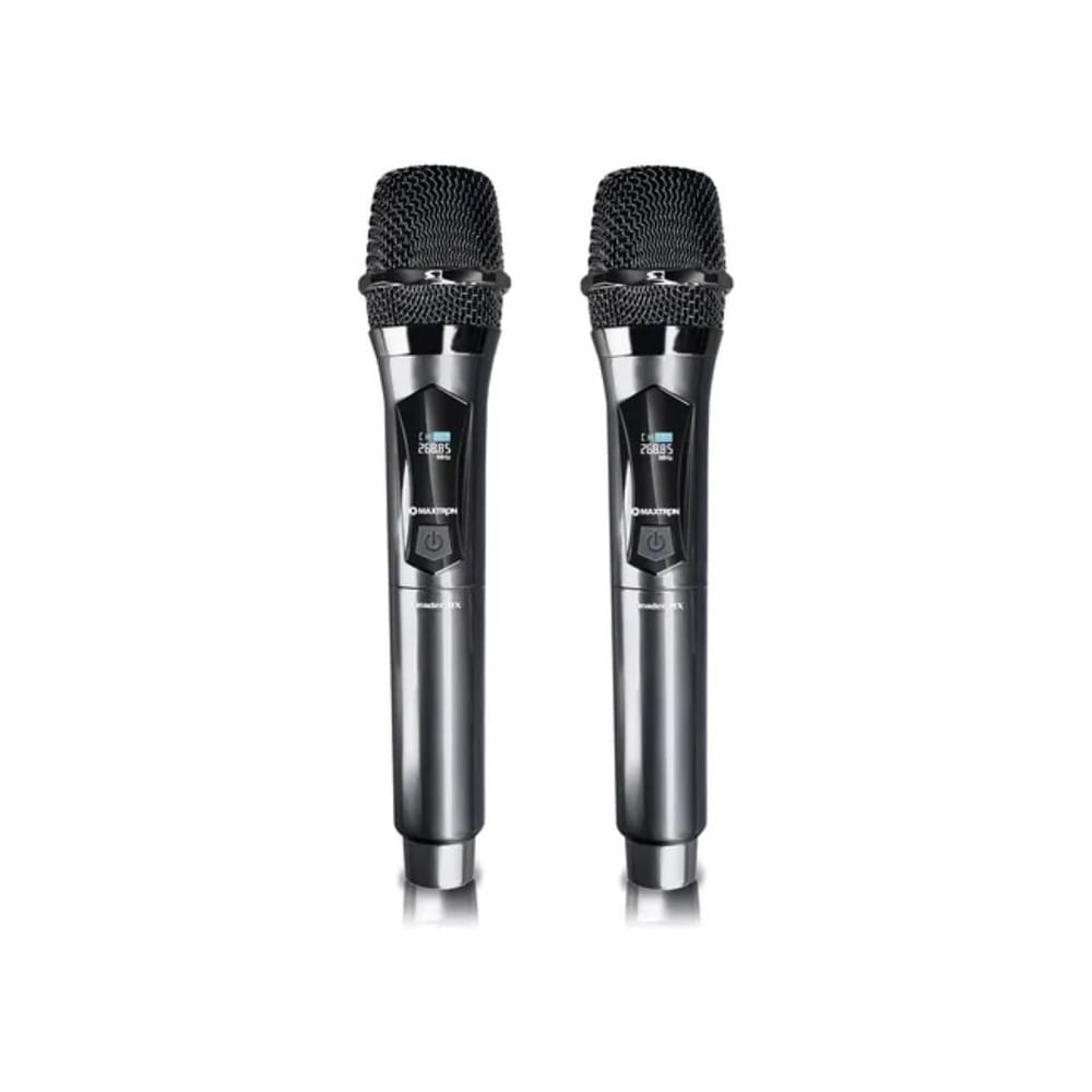 Set de 2 Microfonos Inalambricos Recargables Leader RX  MX 7218 RX