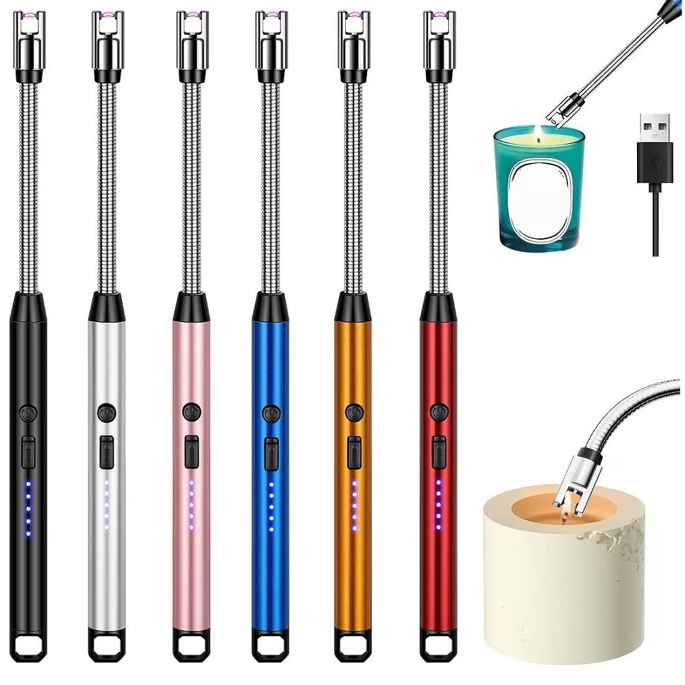 Set de 2 Encendedores Electricos de Cocina Recargable USB