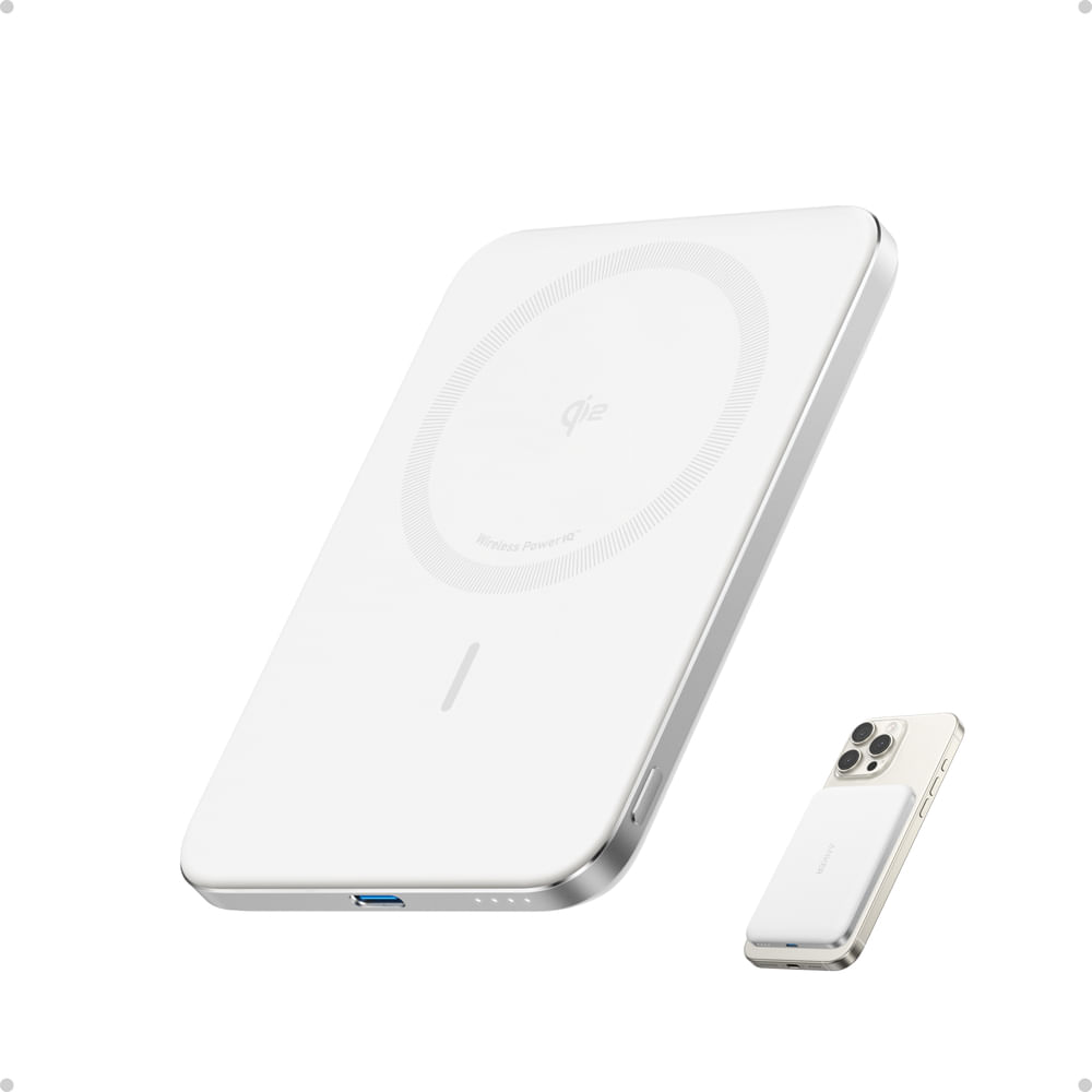 Power Bank Anker Nano 5000mAh Slim Magnético Blanco