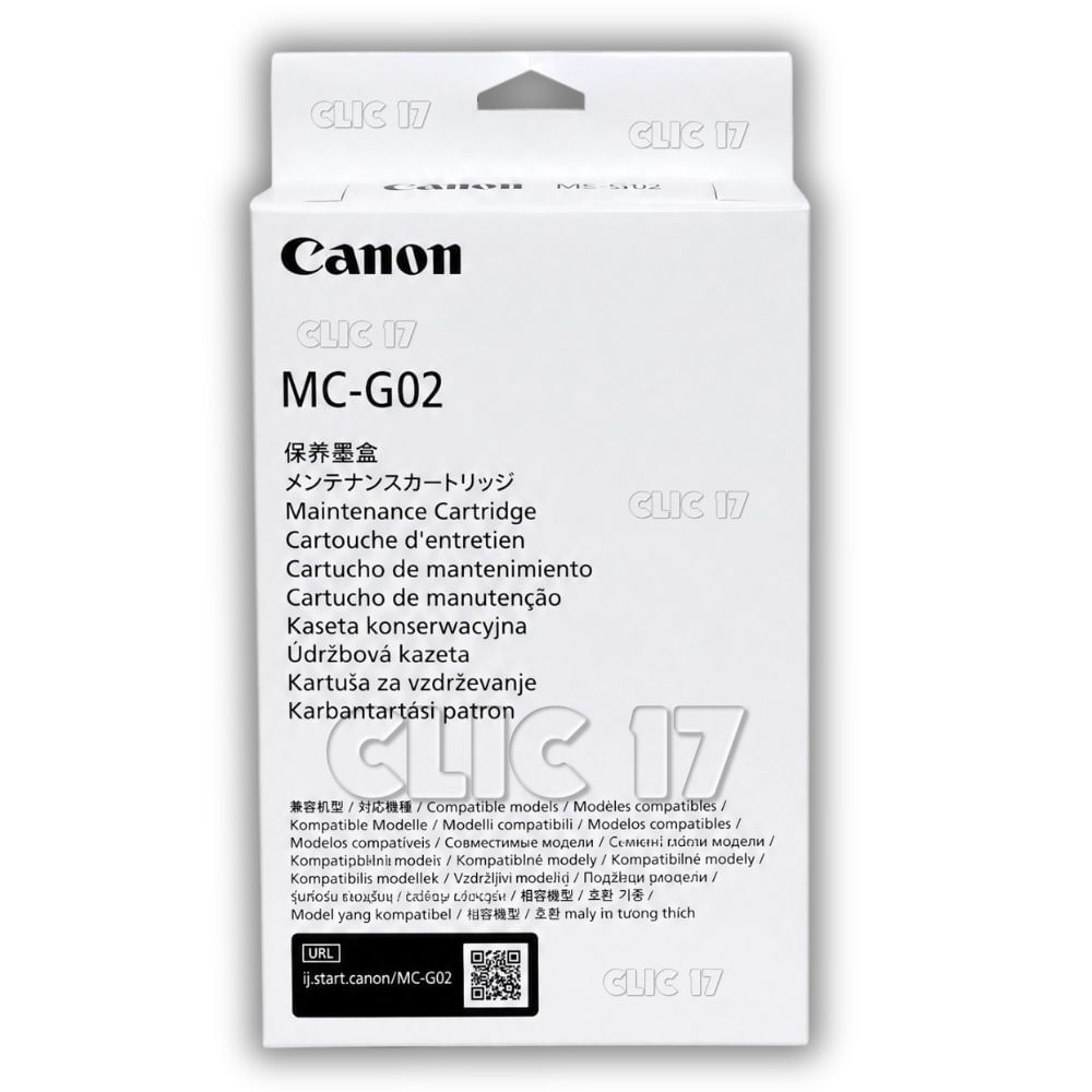Cartucho de Mantenimiento Canon MC-G02 G2160 G3160 Original
