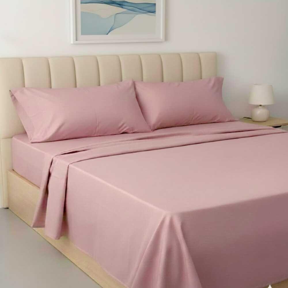JUEGO DE SABANAS BRAMANTE ROSA QUEEN ALONDRA