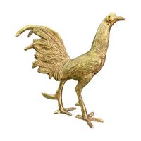Gallo de bronce fundido 15 cm - Sol naciente