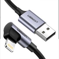 Cable UGREEN USB-A a Lightning 90 grados Certificado MFi  1 M