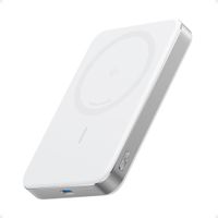 Power Bank Anker MagGo 10000mAh Magnético Inalámbrico Qi2 con Soporte Integrado Blanco