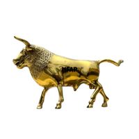 Toro de bronce 13 cm - Guardián del prado