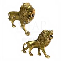 León de bronce fundido 9 cm - Espíritu salvaje