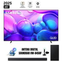 Televisor Smart TV Samsung 65'' QLED UHD 4K QN65Q6FAAGXPE 2025 - Ant - Soundbar HW-B450F