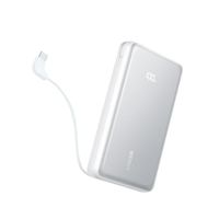 Power Bank Anker Zolo 20000mAh 22.5W con Cable USB-C Integrado Blanco
