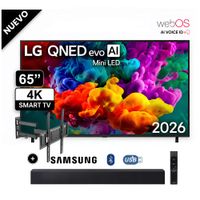 Televisor LG 65 QNED Mini-Led UHD 4K ThinQ AI 65QNED65BSA - SOUNDBAR SAMSUNG