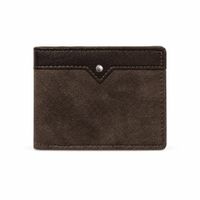 Billetera Hombre Cuero PU Bicolor Negro Marron Ejecutiva Premium para Tarjetas y Billetes