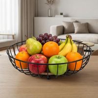 Frutero de Metal con Base de Madera Modelo Niko  78NK11