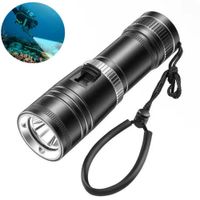 Linterna De Buceo Profesional IPX8 Recargable 2500 Lúmenes 30W Largo Alcance