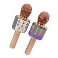 Micrófono Karaoke Bluetooth Inalámbrico Altavoz Integrado Recargable Moderno AJ738E