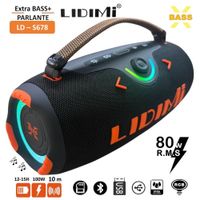 Parlante Bluetooth Portátil Lidimi LD-S678 X Bass  80W