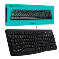 Teclado Logitech K120 Alambrico-Negro