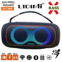 Parlante Bluetooth LIDIMI  USB BT LD-S886 XBASS 60W