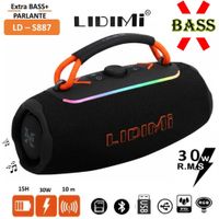 PARLANTE LIDIMI LD-S887  Portátil  30W Bluetooth 5.3 y luces RGB