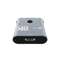 SWITCH XTECH HDMI 8K BIDIRECCIONAL 2 PUERTOS