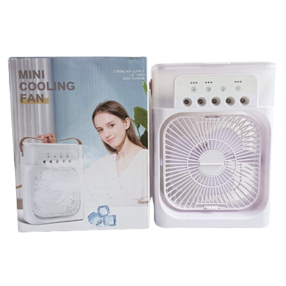 Ventilador Humificador 3 en 1 Led Blanco