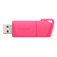 MEMORIA USB KINGSTON 64GB - 3.2 GEN 1 - USB-A -  ROSADO NEON - KC-U2L64-7LN