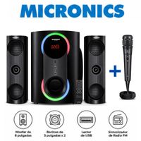 Promo Equipo de Sonido Micronics MIC S7008 con 01 Microfono EV 600