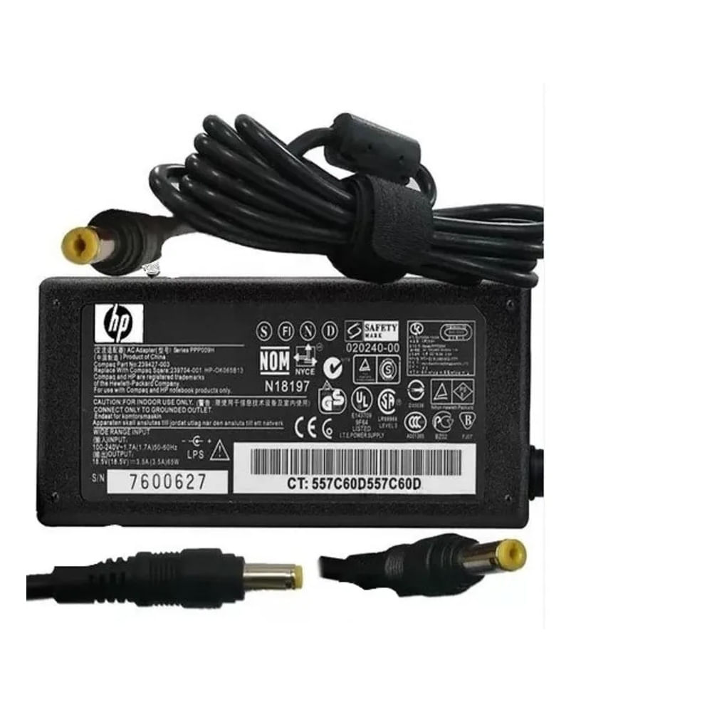 Cargador Genérico Para Laptop Hp 18-5V 3-5A