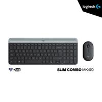 KIT LOGITECH  TECLADO MOUSE MK470 INALAMBRICO SLIM USB BLACK
