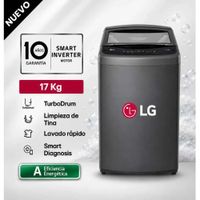 Lavadora LG WT17BVTB 17 Kg Carga Superior Negro Claro