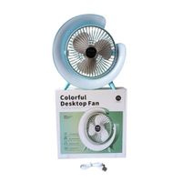 Ventilador de Mesa Rgb Azul