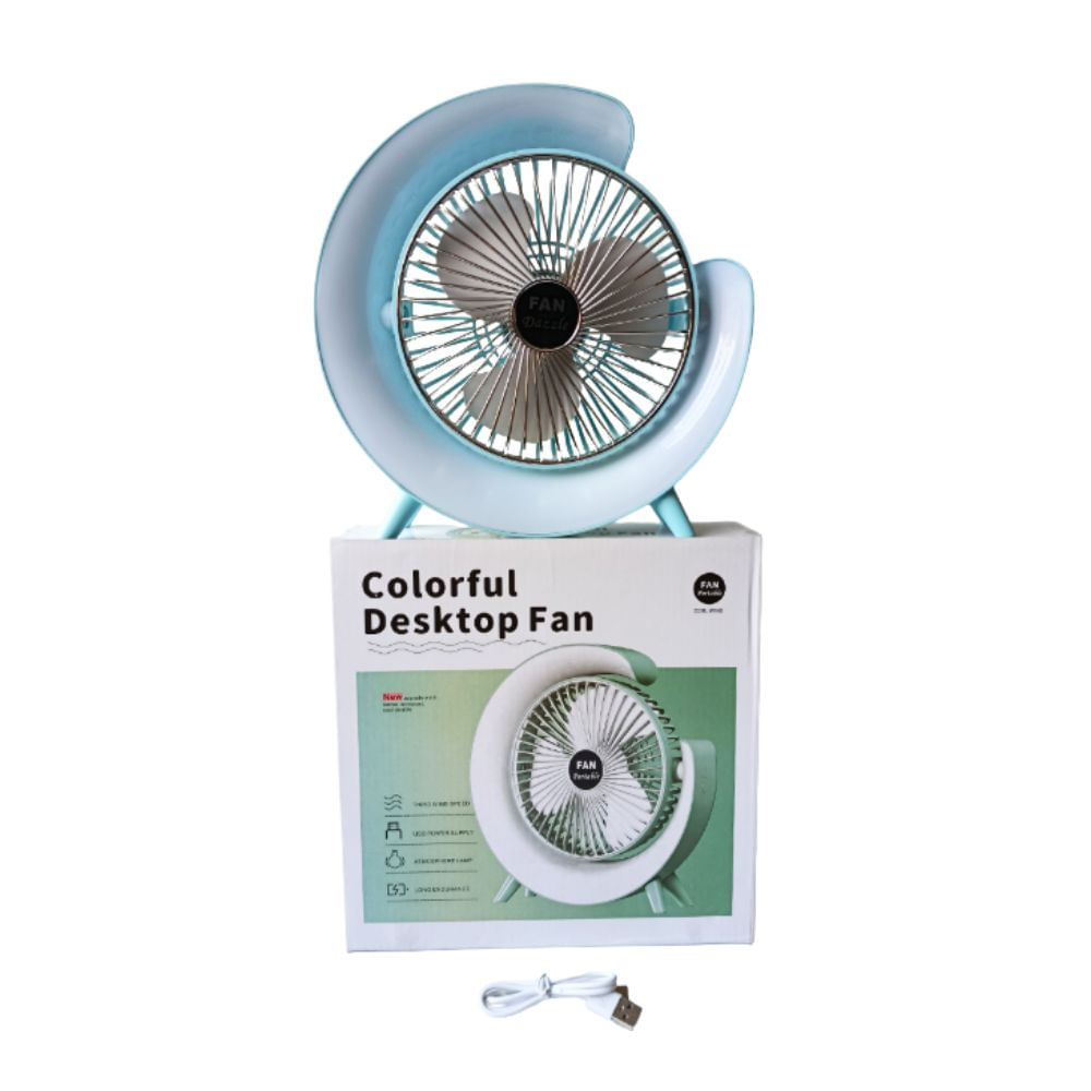 Ventilador de Mesa Rgb Azul