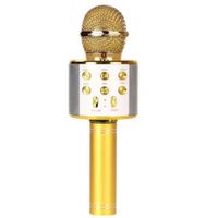 Micrófono Karaoke Bluetooth Inalámbrico Altavoz Integrado Recargable Moderno AJ738E