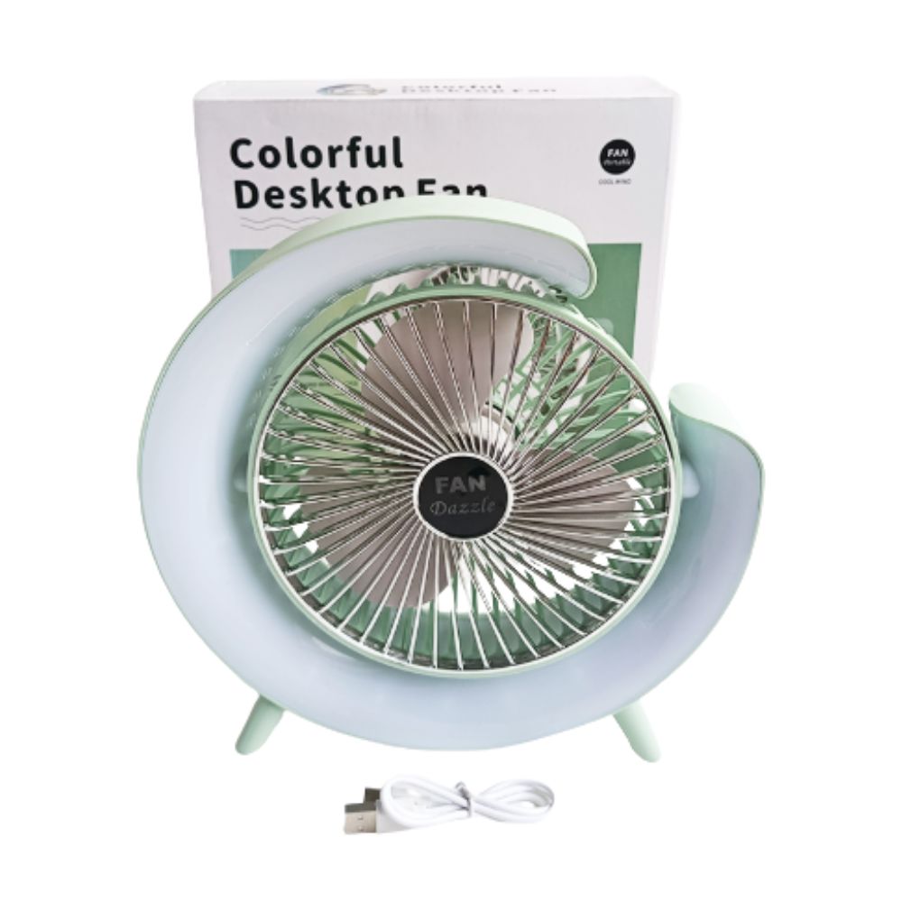 Ventilador de Mesa Rgb Blanco