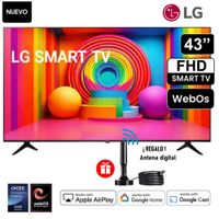 TELEVISOR LG 43 SMART TV THINQ AI WEBOS HUB FHD LED  - 43LR6000PSA mas Antena Digital