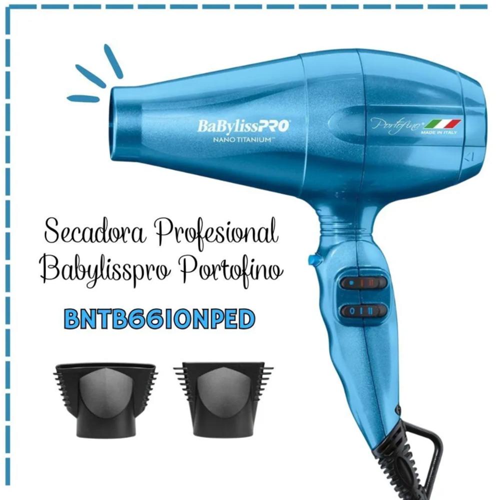 Secadora BabylissPro BNTB6610NPED Azul Alto Rendimiento