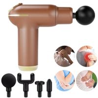 Pistola De Masaje Muscular Con Calor Terapéutico Para Contracturas Y Recuperación Muscular Rosado