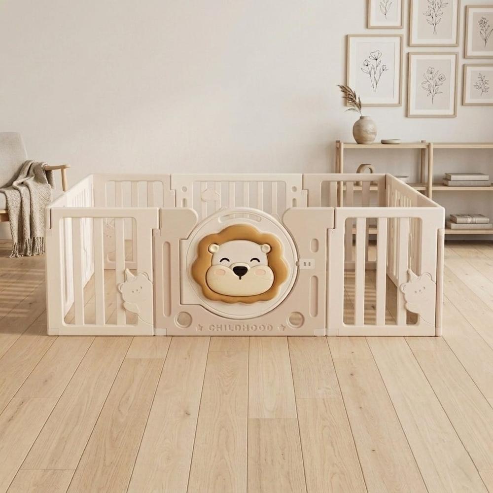 CORRALITO INFANTIL LEONCITO CON SEGURO DE PUERTA EXTERNO  150 x 180 CMT