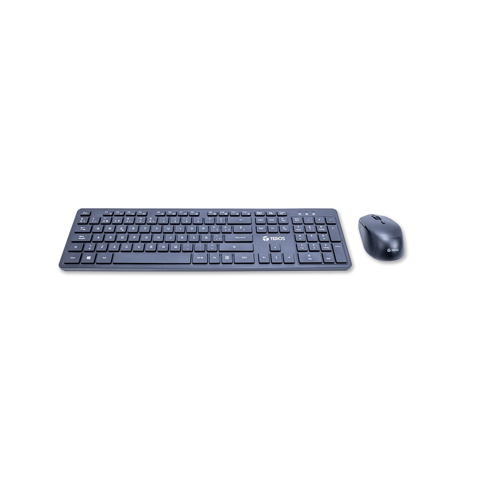 Kit Teclado y Mouse TEROS TE-5013S Inalambrico Negro