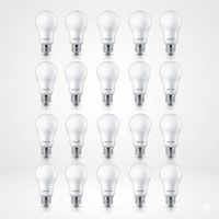 Pack 20 Focos LED 10.5w Luz Cálida Philips EcoHome E27 3000K