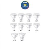 Pack x10 Dicroico LED Philips EcoHome GU10 4.7W Luz Blanca