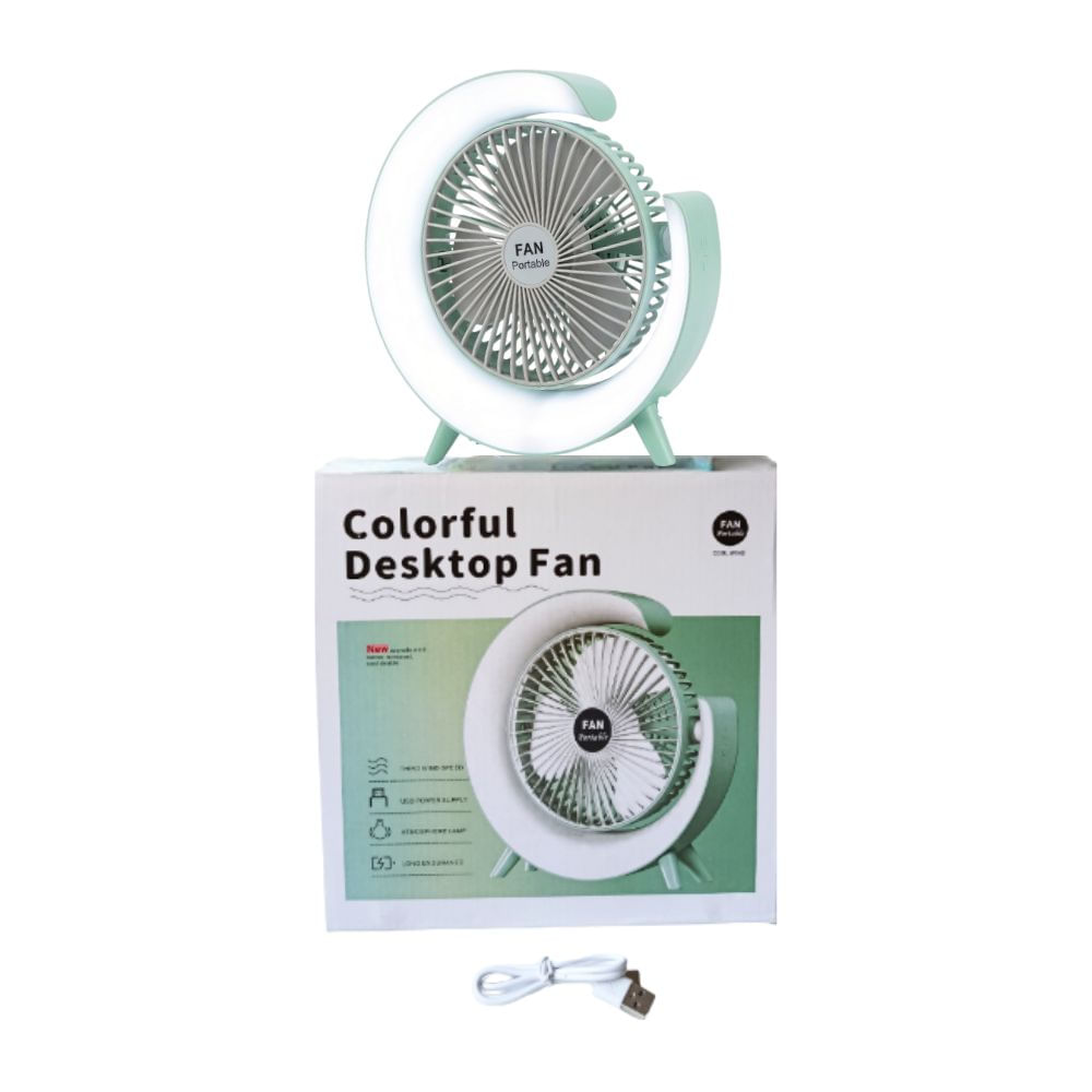 Ventilador de Mesa Rgb Verde