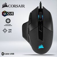 MOUSE GAMER CORSAIR NIGHTSWORD RGB 18K DPI PESAS AJUSTABLES