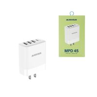 Cargador de Pared 45W con Puerto USB-c Power Delivery + 3 Puertos USB de Carga Rápida MPD-45