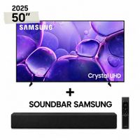 COMBO SAMSUNG SMART TV CRYSTAL UHD 50 4K UN50U8000FG MAS SOUNDBAR SAMSUNG
