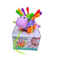Juego Didáctico Hipopotamo Encajable Multicolor
